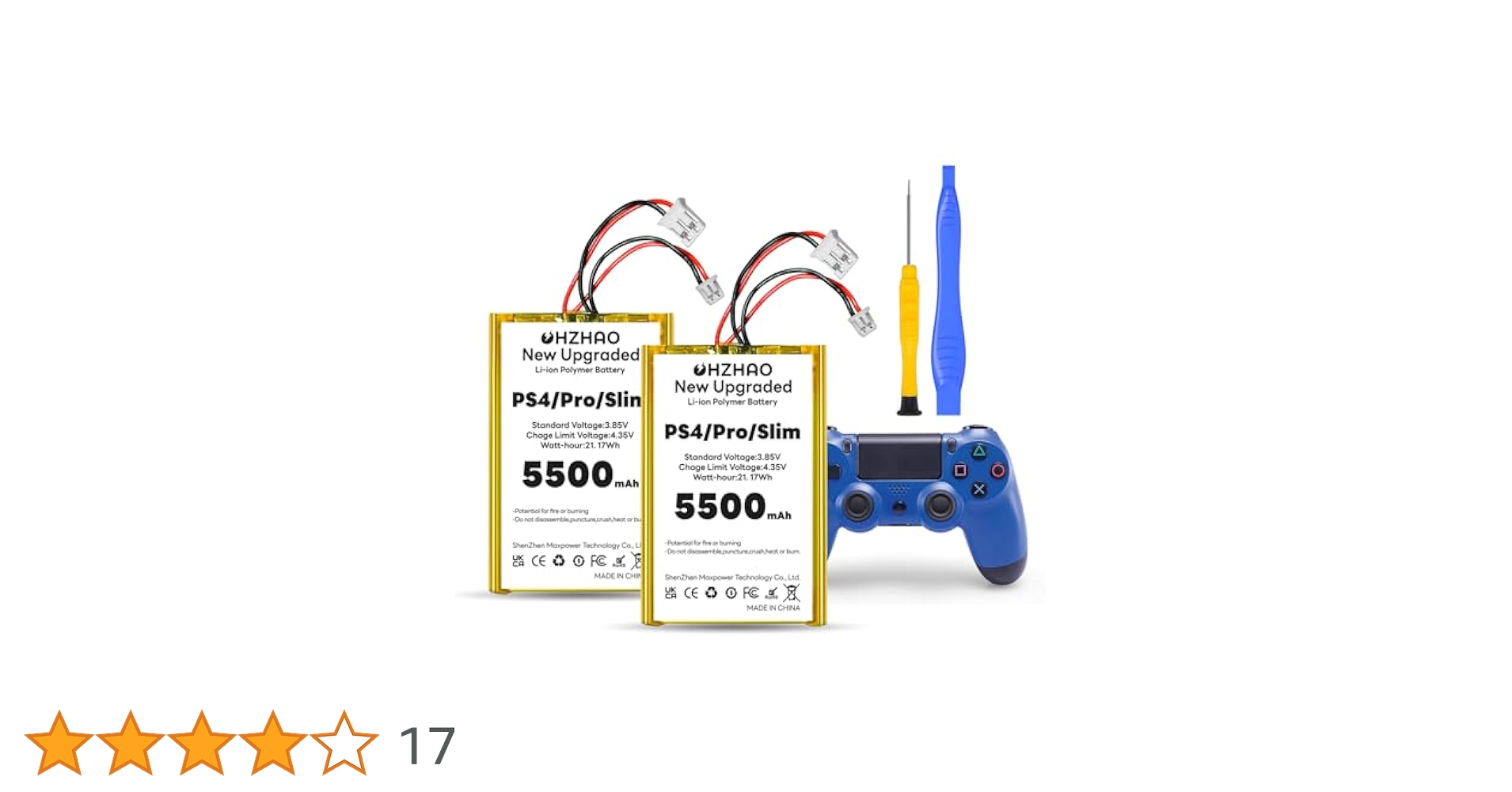Amazon.co.jp: OHZHAO 2パック 5500mAh PS4 コントローラー